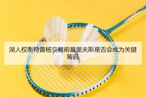 湖人权衡特雷杨交易前景里夫斯是否会成为关键筹码
